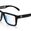 XL VISE Z87 Sunglasses Black Frame: Blue Light Blocking -Heat Wave Visual Black Blue Light Angle