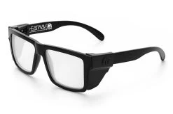 VISE Z87 Sunglasses Black Frame: Clear Lens -Heat Wave Visual Black Clear Angle Black
