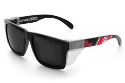 XL VISE Z87 Sunglasses: Cal Fire / Muertos Customs -Heat Wave Visual CalFire Black Angle Clear