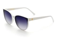 Carat Sunglasses: White -Heat Wave Visual Carat White Purple Rain