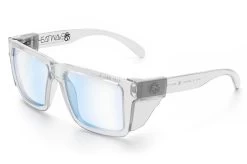 XL VISE Z87 Sunglasses Vapor Clear Frame: Blue Light Blocking -Heat Wave Visual Clear Blue Light Angle Clear