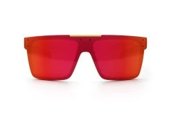 Performance Quatro Sunglasses: Red/Orange Z87+ 12 Performance Quatro Sunglasses: Red/Orange Z87+ -Heat Wave Visual Quatro Perf Black Matte Firestorm Front