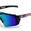 Future Tech Sunglasses: Stars & Stripes USA Z87+ -Heat Wave Visual Stars Stripes Side