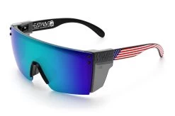 Lazer Face Sunglasses: Stars & Stripes USA Z87 10 Lazer Face Sunglasses: Stars & Stripes USA Z87 -Heat Wave Visual Stars Stripes USA Black Angle Smoke