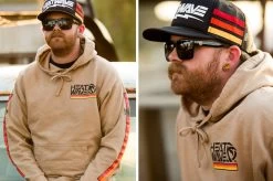 USA VISE Sunglasses: GLOSS BLACK -Heat Wave Visual USAVise Nick