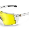 Future Tech Sunglasses: Vapor Clear Frame Hi-Vis Yellow Lens Z87+ -Heat Wave Visual VaporClear Hi Vis Angle2 326f5df0 2bdf 4386 b18f 729a7e1e0d0c