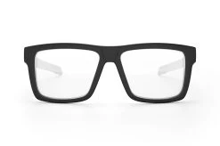 Performance Vise Sunglasses: Anti Fog Clear Lens Z87+ -Heat Wave Visual Vise Perf Black Matte Clear Front