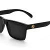 USA VISE Sunglasses: GLOSS BLACK 2 USA VISE Sunglasses: GLOSS BLACK -Heat Wave Visual Vise USA Black Black Angle