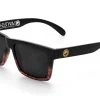 VISE Sunglasses: Whiskey Faders -Heat Wave Visual Whiskey Fader Black Angle