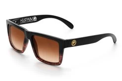 VISE Sunglasses: Whiskey Faders 7 VISE Sunglasses: Whiskey Faders -Heat Wave Visual Whiskey Fader Brown Lurk Angle