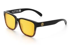 Apollo Sunglasses: WHISKEY FADER -Heat Wave Visual Whiskey Fader Gold Rush Angle