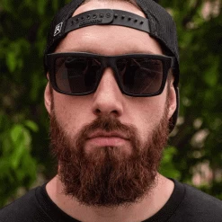 XL VISE Z87 Sunglasses Black Frame: Black Lens -Heat Wave Visual aaron XL w XL text