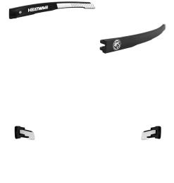 Custom Future Tech -Heat Wave Visual arm performance black with black and white emblems
