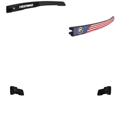 Custom Future Tech -Heat Wave Visual arm performance usa stars and stripes