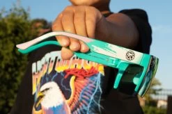 Kids Lazer Face Sunglasses: Brush -Heat Wave Visual brush2