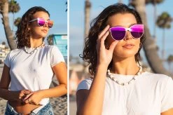 Carat Sunglasses: White -Heat Wave Visual caratwhite amanda