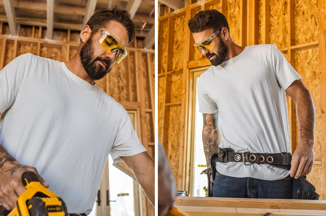 Future Tech Sunglasses: Vapor Clear Frame Hi-Vis Yellow Lens Z87+ 5 Future Tech Sunglasses: Vapor Clear Frame Hi-Vis Yellow Lens Z87+ - Image 3