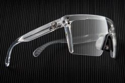Lazer Face Glasses: CLEAR Z87 -Heat Wave Visual lazerclear