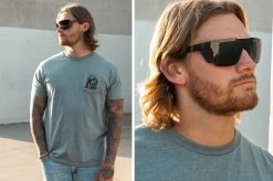 Performance Quatro Sunglasses: Black Z87+ -Heat Wave Visual quatro black lifestyle